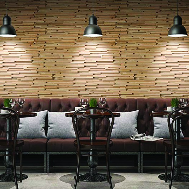 Panneaux en bois teck recyclé couleur claire, parement teak Panneaux en bois teck recyclé couleur claire, parement teak